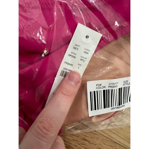 NWT J.Crew Heritage 1989 High Leg Bikini Bottoms Radiant Fuchsia Pink Women's L - Picture 5 of 8